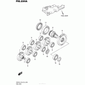 Схема вузла: Редуктор для Suzuki AN650 Burgman (EU analogue of SkyWave)