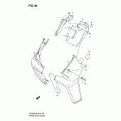 Схема вузла: Верхня накладка рами (Vzr1800k6/ufk6/k7/u2k7) для Suzuki VZR1800 Intruder M1800R/ Boulevard M109R