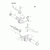Схема узла: Пульт управления рулевой (Model s) для Suzuki VS1400 Intruder 1400