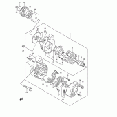 Схема вузла: Генератор для Suzuki GSF600 Bandit
