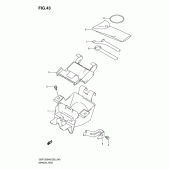 Схема вузла: Бардачок & Інструмент для Suzuki GSF1200 Bandit