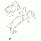 Схема вузла: Заднє крило для Suzuki GSX400
