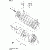Схема вузла: Зчеплення для Suzuki DR-Z400 DR-Z400S