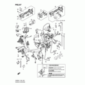 Схема узла: Электропроводка (An650al1 e2) для Suzuki AN650 Burgman (EU analogue of SkyWave)