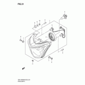 Схема вузла: Фара для Suzuki GSX1300 B-King