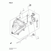 Схема узла: Фара (Gsx1250fal1 e21) для Suzuki GSX1250