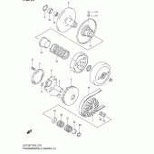 Схема узла: Трансмиссия (1)(model x) для Suzuki UC125 Epicuro