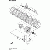Схема вузла: Зчеплення для Suzuki GSX-S1000
