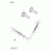 Схема вузла: Розподільний вал & Клапан для Suzuki DR-Z400 DR-Z400SM