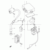 Схема вузла: Електроустаткування для Suzuki DR250