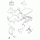 Схема узла: Заднее крыло (Model n/r p9) для Suzuki TS125