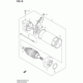 Схема вузла: Електричний стартер для Suzuki LS650 Boulevard S40