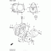 Схема вузла: Кришки картера для Suzuki DR-Z70