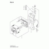 Схема вузла: Задній ліхтар (Стоп-сигнал) (Model x) для Suzuki TF125