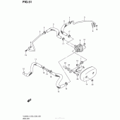 Схема вузла: Система індукції повітря для Suzuki VL800 Boulevard C50