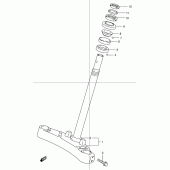 Схема вузла: Рульова траверса Suzuki UC150 Epicuro