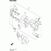 Схема вузла: Передній гальмівний супорт для Suzuki AN650 Burgman (EU analogue of SkyWave)