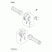 Схема узла: Пульт управления рулевой (See note) для Suzuki SV650