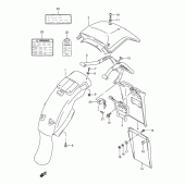 Схема вузла: Заднє крило для Suzuki TS125