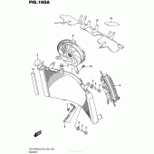 Схема вузла: Радіатор для Suzuki GSX1300 Hayabusa