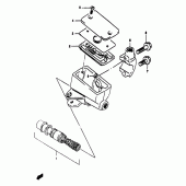 Схема вузла: Передній гальмівний циліндр (Gsf1200sav/saw/sax/say) для Suzuki GSF1200 Bandit