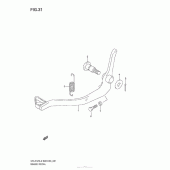 Схема узла: Лапка тормоза для Suzuki DR-Z125 DR-Z125L
