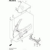 Схема вузла: Передній обтічник Suzuki GSX-R750