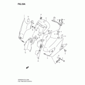 Схема узла: Накладка топливного бака (Model k8) для Suzuki GSR600