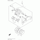 Схема узла: Задний тормозной суппорт для Suzuki DR650 DR650SE