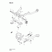 Схема узла: Подставка для Suzuki AN650 Burgman (EU analogue of SkyWave)