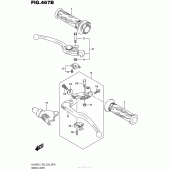Схема вузла: Ручки керма (Dl650Al7 E28) для Suzuki DL650 V-Strom