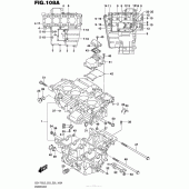 Схема вузла: Картер двигуна для Suzuki GSX-R750