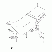 Схема узла: Сиденье (Model x) для Suzuki DR350