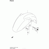Схема вузла: Переднє крило для Suzuki UH200 Burgman