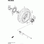 Схема вузла: Заднє колесо Suzuki VZR1800 Boulevard M109R BOSS
