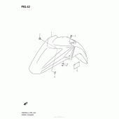 Схема вузла: Переднє крило для Suzuki GW250 Inazuma