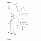 Схема узла: Руль & Тросики (Vl800l1 e19) для Suzuki VL800 Intruder C800/ Boulevard C50