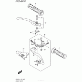Схема вузла: Ручки керма для Suzuki GW250 Inazuma