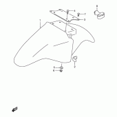 Схема вузла: Переднє крило для Suzuki GS500