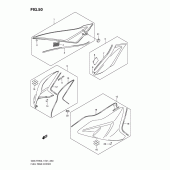 Схема вузла: Накладка паливного бака Suzuki GSX-R750