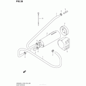 Схема вузла: Система вентиляції бензобака (An400Al4 E33) для Suzuki AN400 Burgman (EU analogue of SkyWave)
