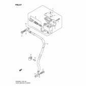 Схема узла: Передний тормозной цилиндр (Dr200sel1 e6) для Suzuki DR200 DR200SE