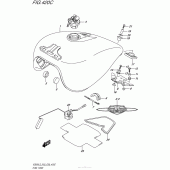 Схема узла: Топливный бак (Vz800L5 E33) для Suzuki VZ800 Boulevard M50
