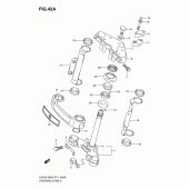 Схема вузла: Рульова траверса (En125huk4/huzk6/huk7/huk8) для Suzuki EN125