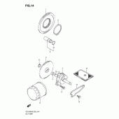 Схема узла: Масляный насос для Suzuki VZ1500 Intruder M1500