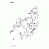 Схема узла: Задний подседельный обтекатель (Sv650k8/uk8/ak8/uak8) для Suzuki SV650