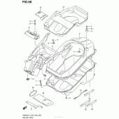 Схема вузла: Багажник для шолома для Suzuki AN650 Burgman (EU analogue of SkyWave)