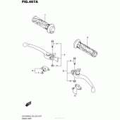 Схема вузла: Ручки керма для Suzuki GSX1300 Hayabusa