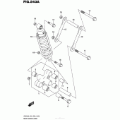 Схема вузла: Важіль прогресії для Suzuki VZ800 Boulevard M50