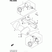 Схема вузла: Front Turnsignal Lamp (Vl1500Tl7 E33) для Suzuki VL1500 Boulevard C90T BOSS